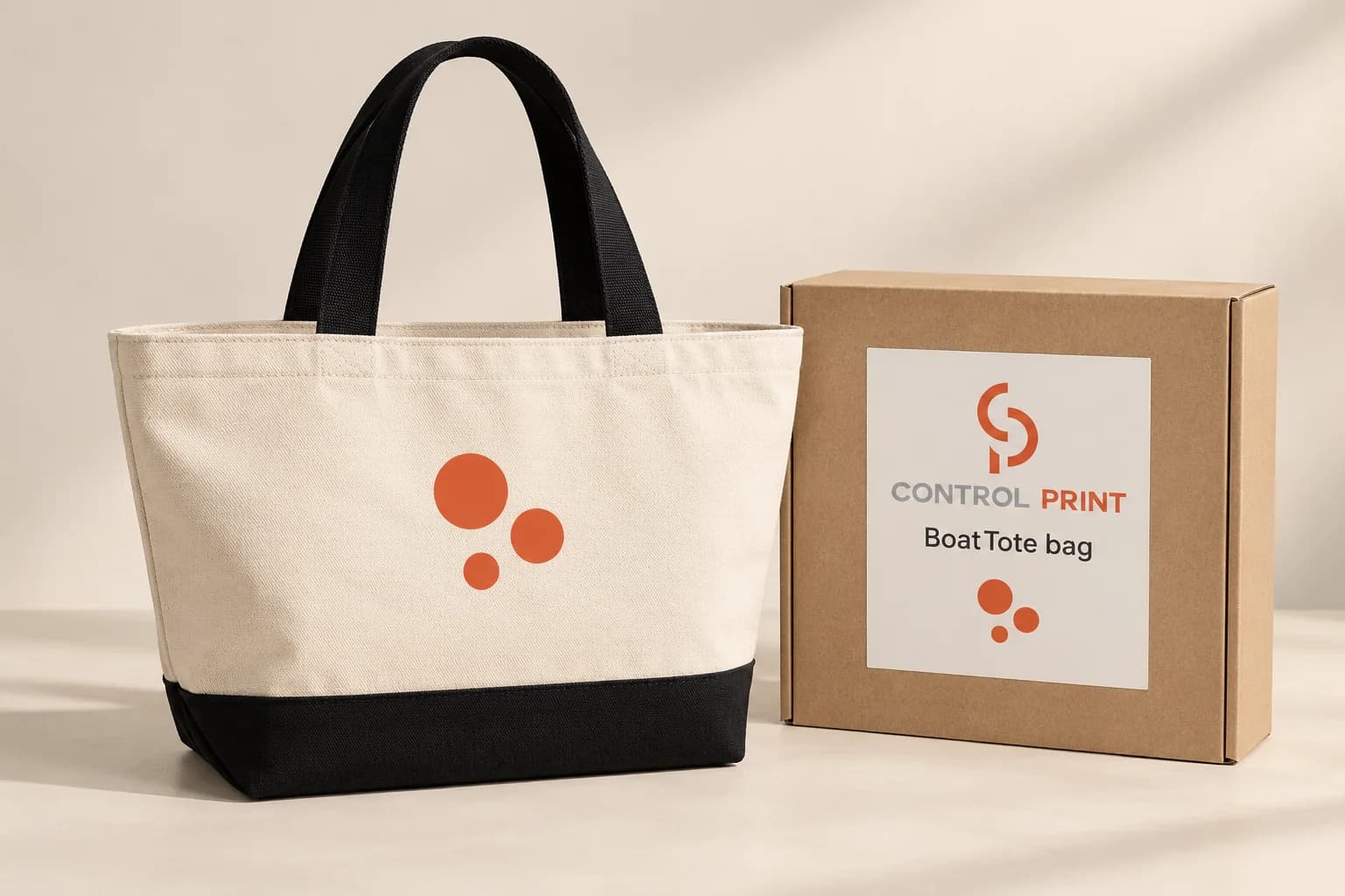 Wide BoatTote bag — AI-generated visual concept, not a physical sample