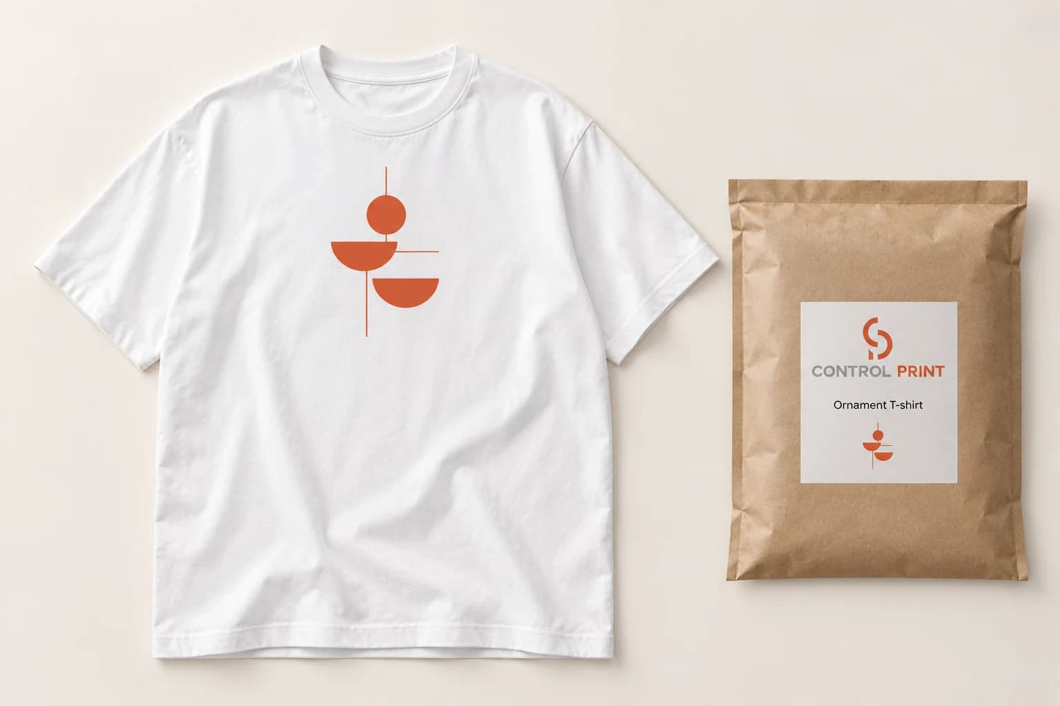 Your rhythm T-shirt — AI-generated visual concept, not a physical sample