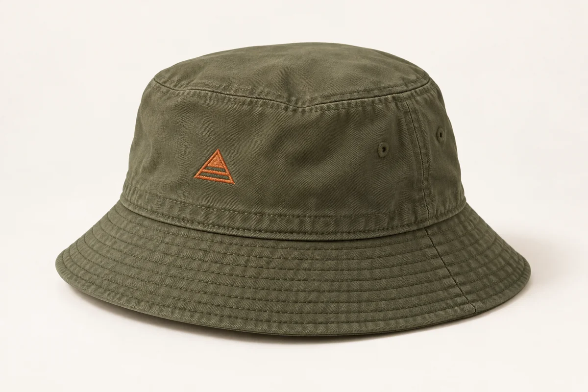 Custom logo bucket hats