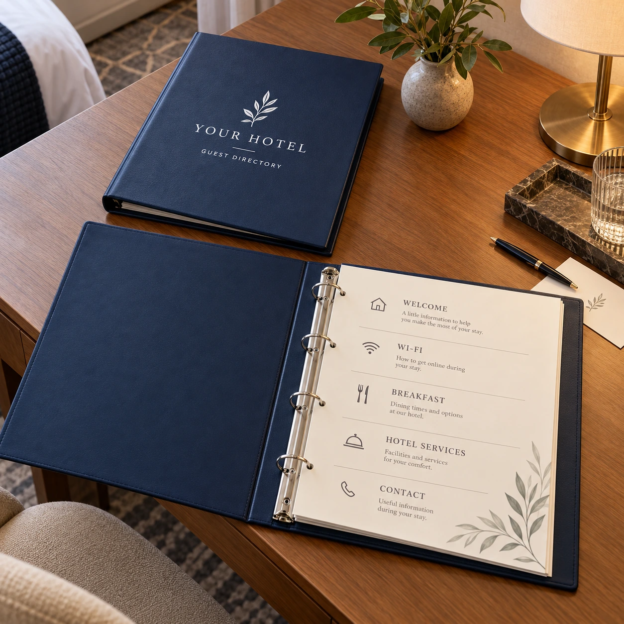 Printed guest directory