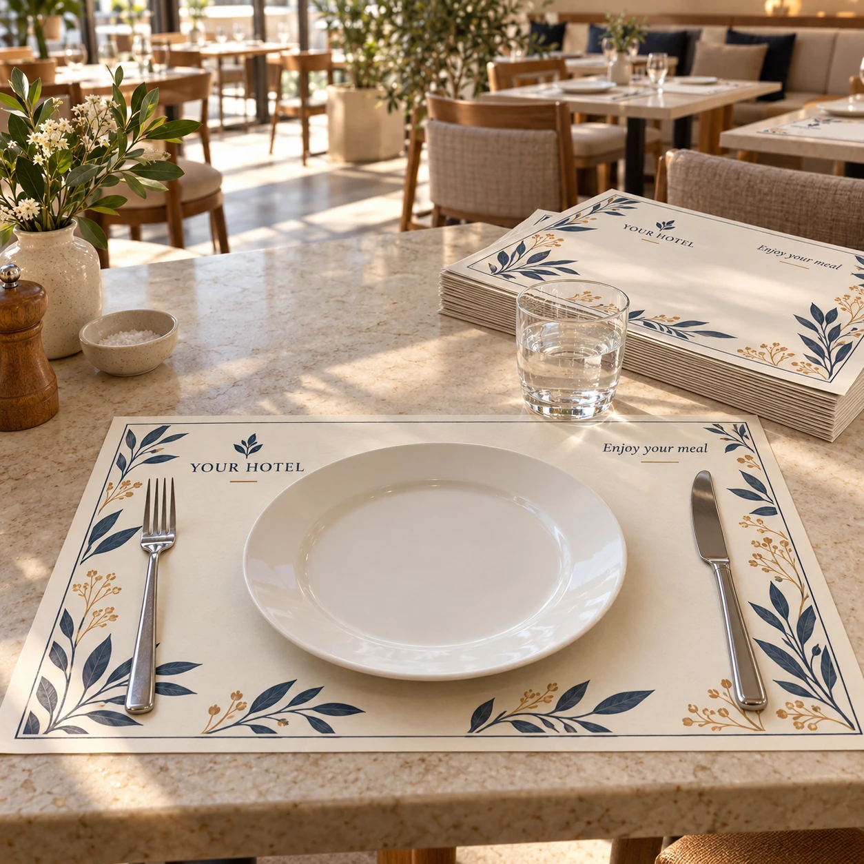 Printed paper placemat