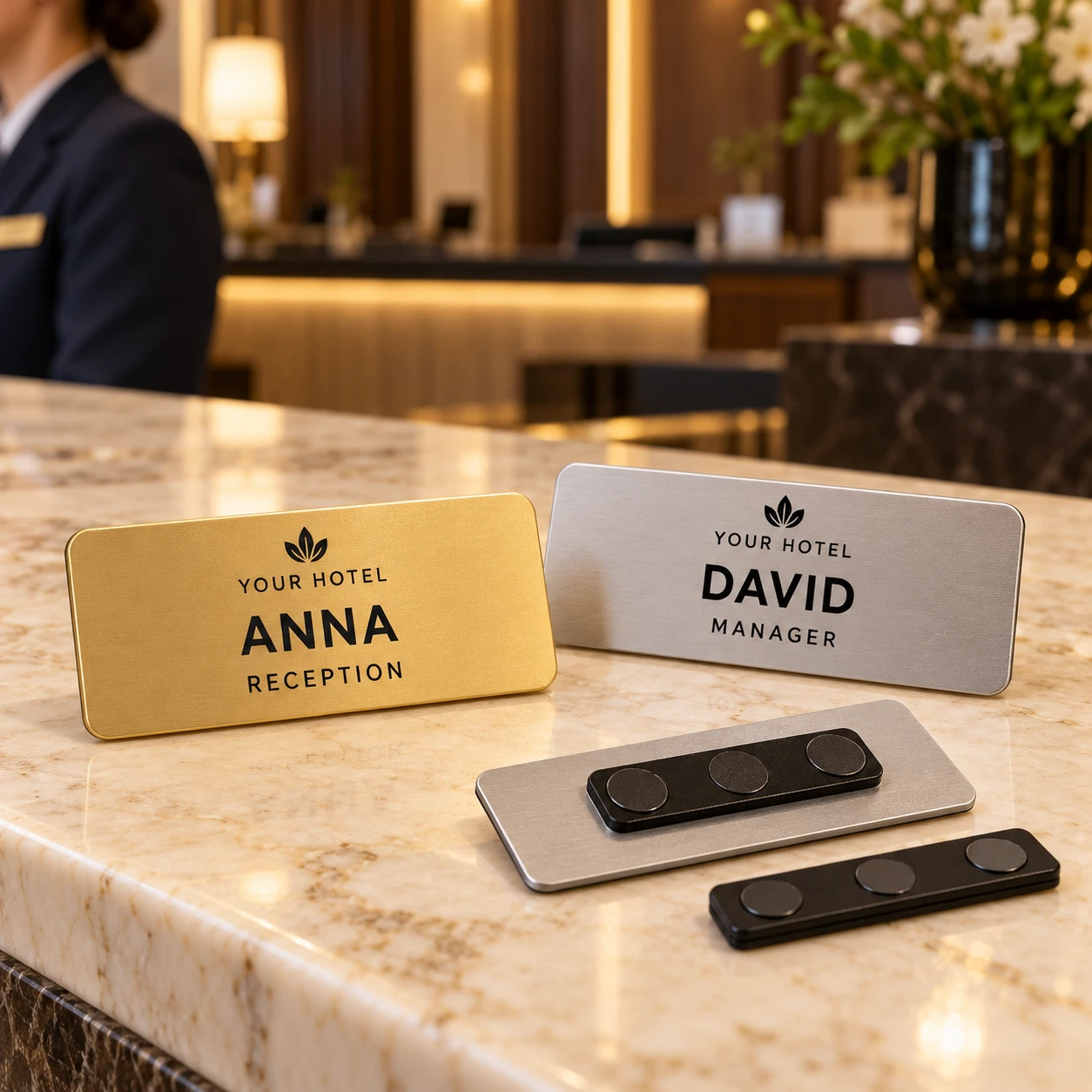 Staff name badge